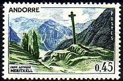 Andorra frz. Mi.Nr. 170 Freim. Kreuz von Meritxell (0,45)