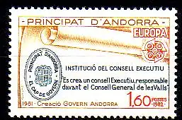 Andorra frz. Mi.Nr. 321 Europa 82, 1. Verfassung, Papierrolle, Siegel (1,60)