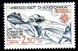 Andorra frz. Mi.Nr. 322 Europa 82, Bildung des Staatsrats, Amtstracht (2,30)