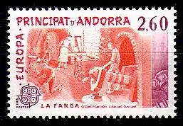 Andorra frz. Mi.Nr. 335 Europa 83, Schmiede (2,60)