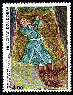 Andorra frz. Mi.Nr. 346 Religiöse Kunst, Bogenschütze (4)