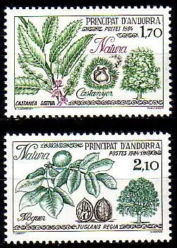 Andorra frz. Mi.Nr. 352-53 Naturschutz Bäume (2 Werte)