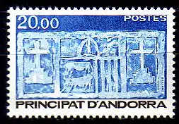 Andorra frz. Mi.Nr. 357 Freim. Wappen von Andorra (20)