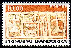 Andorra frz. Mi.Nr. 358 Freim. Wappen von Andorra (10)