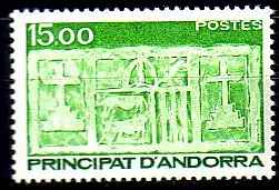 Andorra frz. Mi.Nr. 368 Freim. Wappen von Andorra (15)