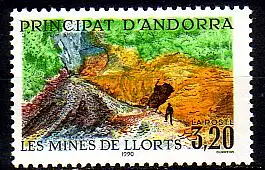 Andorra frz. Mi.Nr. 408 Minen von Llorts, Berglandschaft, Stolleneingang (3,20)