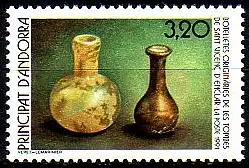 Andorra frz. Mi.Nr. 425 Kulturerbe, Fläschen aus Glas, Grabbeigaben (3,20)