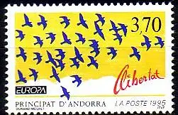 Andorra frz. Mi.Nr. 478 Europa 95, Friedenstauben (3,70)