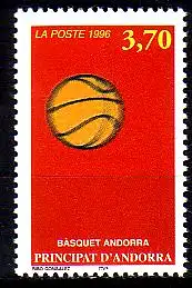 Andorra frz. Mi.Nr. 489 Baskettballsport (3,70)