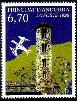 Andorra frz. Mi.Nr. 504 Tourismus, Kirche von Sante Coloma (6,70)