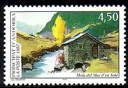 Andorra frz. Mi.Nr. 511 Tourismus, Mühle Mas d'en Solé (4,50)