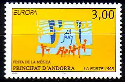 Andorra frz. Mi.Nr. 525 Europa 98, Musikfest (3)