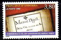 Andorra frz. Mi.Nr. 532 Manual Digest, Titelseite (3,80)