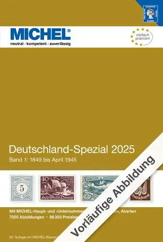 Michel Katalog Deutschland Spezial 2025 Band 1, 55. Auflage 