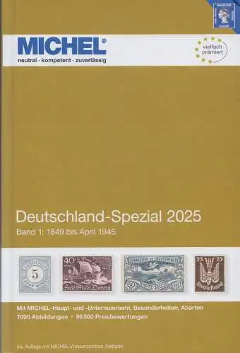 Michel Katalog Deutschland Spezial 2025 Band 1, 55. Auflage 