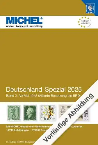 Michel Katalog Deutschland Spezial 2025 Band 2, 55. Auflage 