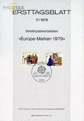 D,Bund Mi.Nr. 11/79 Europa, Geschichte der Post (Marken MiNr.1011-1012)