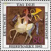 D,Bund Mi.Nr. 1192 Tag der Briefmarke 83, Postreiter (80)