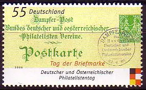 D,Bund Mi.Nr. 2565 Tag der Briefmarke 2006, Historische Postkarte (55)