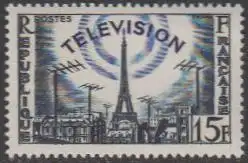 Frankreich MiNr. 1047 Fernsehen, Stadtbild mit Eiffelturm (15)