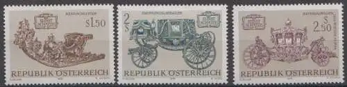 Österreich Mi.Nr. 1406-8 Kunstschätze aus der Wagenburg (3 Werte)
