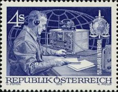 Österreich Mi.Nr. 1427 Interpol, Polizeifunker (4)