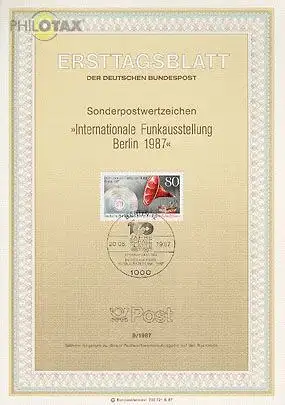 Berlin Mi.Nr. 9/87 Int. Funkausstellung IFA Berlin (Marke MiNr.787)