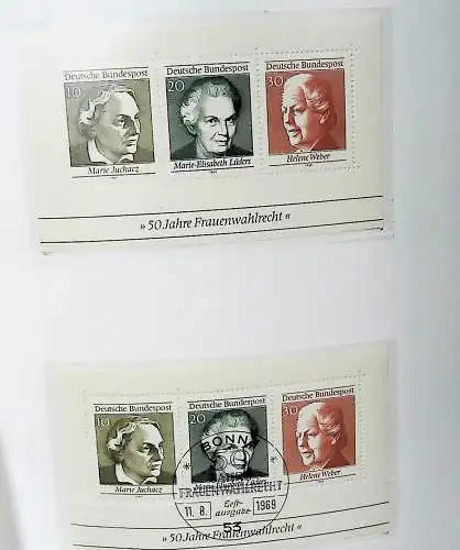 Sammlung "BRD Blöcke" ab Block 2 bis Block 90, komplett ** und gestempelt