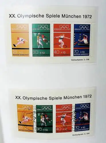 Sammlung "BRD Blöcke" ab Block 2 bis Block 90, komplett ** und gestempelt