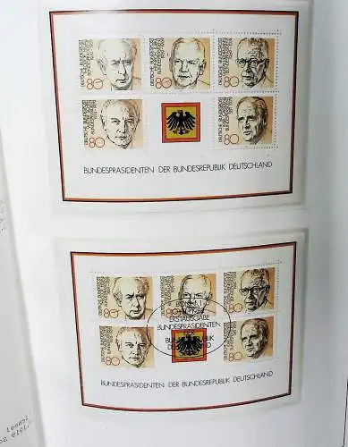 Sammlung "BRD Blöcke" ab Block 2 bis Block 90, komplett ** und gestempelt