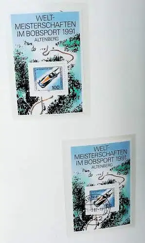 Sammlung "BRD Blöcke" ab Block 2 bis Block 90, komplett ** und gestempelt