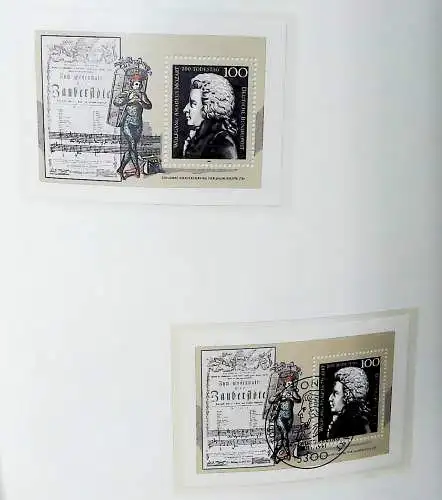 Sammlung "BRD Blöcke" ab Block 2 bis Block 90, komplett ** und gestempelt