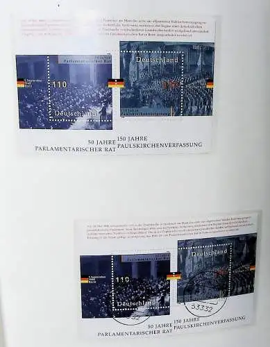 Sammlung "BRD Blöcke" ab Block 2 bis Block 90, komplett ** und gestempelt