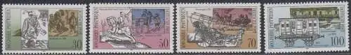 D,DDR Mi.Nr. 3354-57 Postverbindungen in Europa (4 Werte)