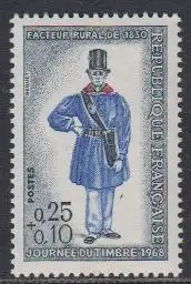 Frankreich MiNr. 1616 Tag der Briefmarke, Landbriefträger (0,25+0,10)