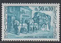 Frankreich MiNr. 1824 Tag der Briefmarke, Postkutsche (0,50+0,10)