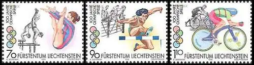 Liechtenstein Mi.Nr. 1129-31 Olympia 1996 Atlanta (3 Werte)