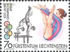 Liechtenstein Mi.Nr. 1129 Olympia 1996, Kunstturnen (70)