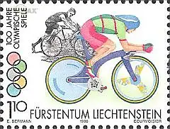 Liechtenstein Mi.Nr. 1131 Olympia 1996, Radfahren (1,10)