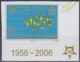Jugoslawien Mi.Nr. 3260U, 50 Jahre Europamarken(ungezähnt,nicht frankaturgültig)