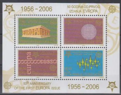 Jugoslawien Mi.Nr. Block 59, 50 Jahre Europamarken