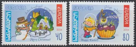 Georgien Mi.Nr. 456-57A Europa 2004, Ferien (2 Werte)