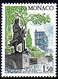 Monaco Mi.Nr. 1408 Freim. Ansichten, Denkmal Fürst Albert I (1,50)