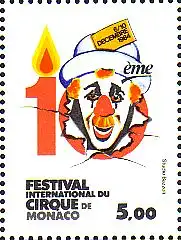Monaco Mi.Nr. 1671 Int. Zirkusfestival, Clown (5,00)