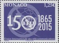 Monaco Mi.Nr. 3237 150Jahre Int.Fernmeldeunion ITU (1,25)