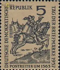 D,DDR Mi.Nr. 600 Tag der Briefmarke 57, Postreiter um 1563 (5)