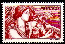 Monaco Mi.Nr. 254 Schutz der Mütter und Kinder (3+3)