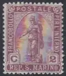 San Marino Mi.Nr. 81 Freim. F.Inlandsverkehr, Freiheitsgöttin (2)