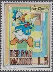 San Marino Mi.Nr. 966 Walt Disney Figuren, Donald Duck (5)