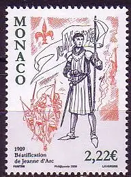 Monaco Mi.Nr. 2923 Seligsprechung von Jeanne d'Arc (2,22)